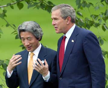 Επαφή για Ιράκ και Β.Κορέα μεταξύ Αμερικανού προέδρου και Ιάπωνα πρωθυπουργού