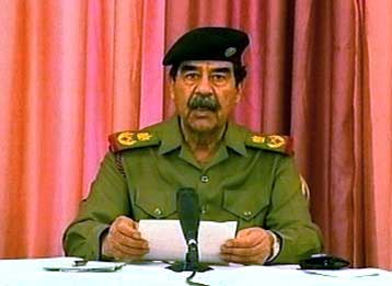 Ένα ακόμα μήνυμα που αποδίδεται στον Σαντάμ μετέδωσε το τηλεοπτικό δίκτυο Αλ Τζαζίρα