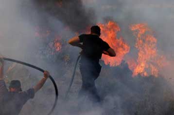 Πυρκαγιά ξέσπασε σε πευκοδάσος στην περιοχή της Νέας Μάκρης