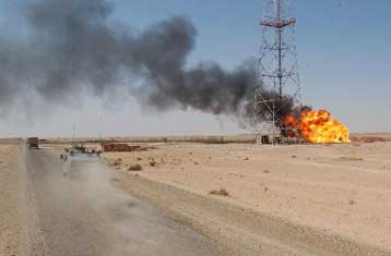 Εκτός λειτουργίας, εξαιτίας πυρκαγιάς, πετρελαιαγωγός στο Ιράκ