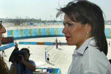 Επίσκεψη Αγγελοπούλου στο Κέντρο μπιτς βόλεϊ ανήμερα της έναρξης των test events