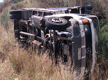 Βυτιοφόρο με προπάνιο ανετράπη στην παλαιά εθνική οδό Αθηνών – Θηβών