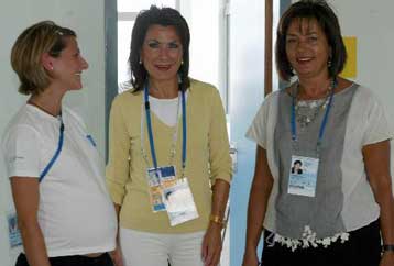 Ικανοποιημένη η Βάσω Παπανδρέου για τις ιστοπλοϊκές εγκαταστάσεις στον Αγιο Κοσμά