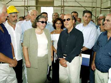 Την Αρχαία Ολυμπία επισκέφθηκε ο πρωθυπουργός Κώστας Σημίτης