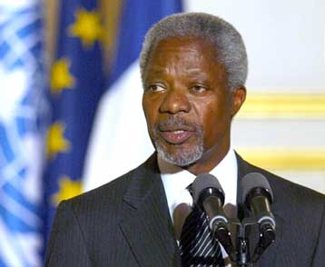 Επί τάπητος θέτει ο Κόφι Ανάν το σχέδιο ψηφίσματος των ΗΠΑ για το Ιράκ