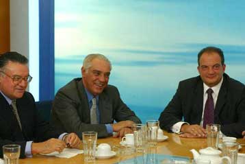 Συνάντηση του Κώστα Καραμανλή με εκπροσώπους των εφοπλιστών