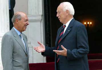 Με τον πρόεδρο της Ουγγαρίας συναντήθηκε ο Κώστας Σημίτης