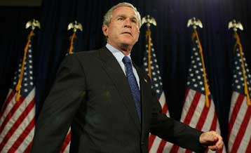 Ο Τζορτζ Ο.Μπους ζητά περισσότερο χρόνο για τη μεταβίβαση της ιρακινής εξουσίας