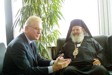 Κατά της ένταξης της Τουρκίας στην ΕΕ τάχθηκε ο αρχιεπίσκοπος Χριστόδουλος