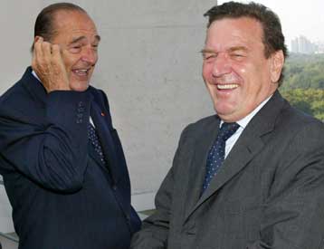 Ο Σιράκ θα μιλήσει για λογαρισμό του Σρέντερ στην άτυπη Σύνοδο Κορυφής των Βρυξελλών