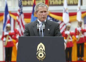 Ο Μπους αποκλείει οριστικά την υπογραφή συμφώνου μη επίθεσης με τη Βόρειο Κορέα