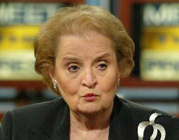 «Κεραυνός» για την κυβέρνηση Μπους δηλώσεις Ολμπράιτ για την εισβολή στο Ιράκ