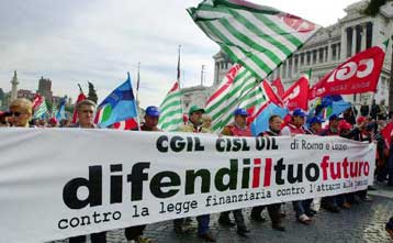 Παρέλυσε η Ιταλία από τη γενική απεργία κατά των αλλαγών στις συντάξεις