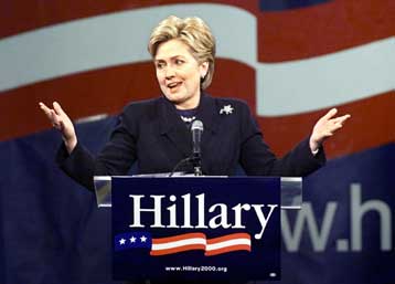 Δεν θα διεκδικήσει την προεδρία των ΗΠΑ το 2004 η Χίλαρι Κλίντον