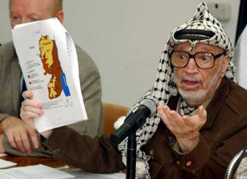 Ειρηνική συμβίωση Ισραηλινών και Παλαιστίνιων σε ανεξάρτητα κράτη ζήτησε ο Αραφατ