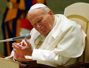 «Χρειάζονται γέφυρες, όχι τείχη» δηλώνει για τη Μέση Ανατολή ο Πάπας Ιωάννης Παύλος