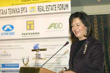 Ευνοϊκές οι προοπτικές στα τεχνικά έργα (και) μετά το 2004, εκτιμά η Βάσω Παπανδρέου