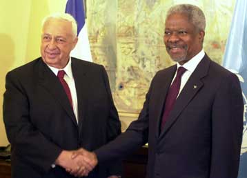 Τη δυσαρέσκεια του Ισραήλ προκάλεσαν οι δηλώσεις Ανάν για το «τείχος» στη Δυτική Όχθη