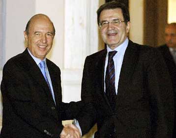 Το ευρωπαϊκό Σύνταγμα στο επίκεντρο της συνάντησης του Κ.Σημίτη με τον Ρ.Πρόντι