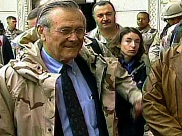 Επιφυλάξεις Ράμσφελντ για τη μείωση των επιθέσεων κατά στρατευμάτων των ΗΠΑ στο Ιράκ