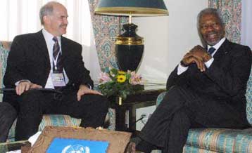 Το Κυπριακό στο επίκεντρο της συνάντησης Παπανδρέου – Ανάν στη Γενεύη