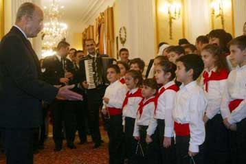 Τα κάλαντα των Χριστουγέννων άκουσε η πολιτική και πολιτειακή ηγεσία την Τετάρτη