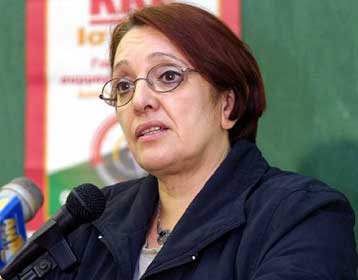 Να πουν «όχι» στα δύο μεγάλα κόμματα κάλεσε τους εργαζομένους η Αλ.Παπαρήγα