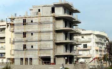 Σημαντική αύξηση της οικοδομικής δραστηριότητας στο επτάμηνο Ιανουαρίου-Ιουλίου 2003