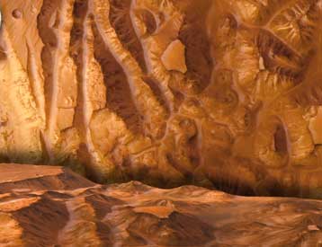 To Mars Εχpress μεταδίδει από τον Αρη φωτογραφίες γιγάντιου φαραγγιού