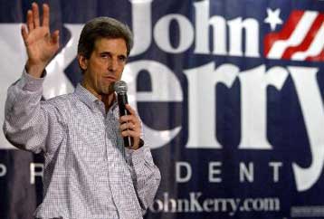 Νίκη Τζον Κέρι έναντι του Τζορτζ Ο.Μπους δείχνουν για πρώτη φορά οι δημοσκοπήσεις