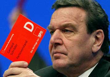 Την παραίτησή του από την ηγεσία του SPD ανακοίνωσε ο Γκέρχαρντ Σρέντερ