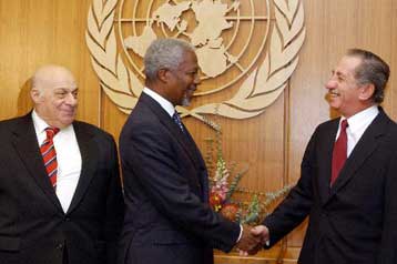 Τρίτο και πλέον κρίσιμο «ραντεβού» Παπαδόπουλου-Ντενκτάς με Ανάν στη Νέα Υόρκη