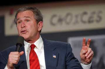 Πρωταρχική απειλή τα όπλα μαζικής καταστροφής στα χέρια τρομοκρατών, δηλώνει ο Μπους