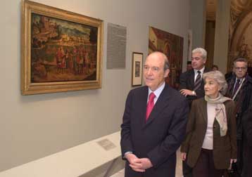 Το «Φως του Απόλλωνα» στην Εθνική Πινακοθήκη θαύμασε ο Κώστας και η Δάφνη Σημίτη