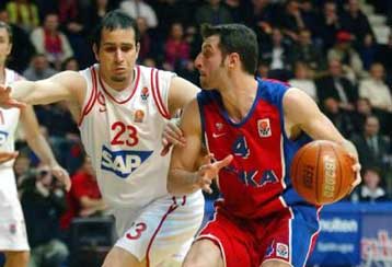 Ο Ολυμπιακός ηττήθηκε από την ΤΣΣΚΑ στη Μόσχα με 80-66