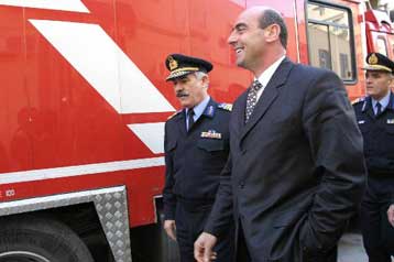 Το βαθμό ετοιμότητας του Πυροσβεστικού Σώματος διαπίστωσε ο Γιώργος Βουλγαράκης