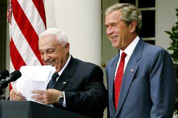 Στις 14 Απριλίου συνάντηση Μπους-Σαρόν για το σχέδιο αποχώρησης από τη Γάζα