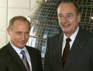 Τις ρωσικές ανησυχίες για τη διεύρυνση της ΕΕ επιχείρησε να διασκεδάσει (και) ο Σιράκ