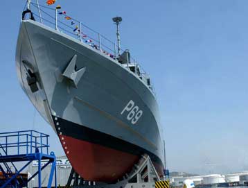 Καθελκύστηκε στα Ναυπηγεία Ελευσίνας η τρίτη από τις πέντε νέες πυραυλάκατους του ΠΝ