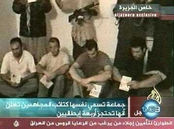 Πορεία στη Ρώμη με αίτημα την απελευθέρωση των τριών Ιταλών ομήρων στο Ιράκ