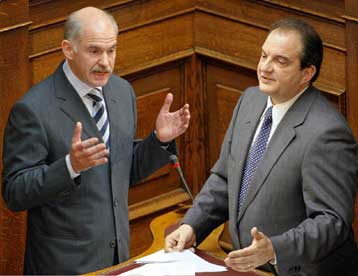 Αντιπαράθεση Καραμανλή – Παπανδρέου την Τετάρτη στη Βουλή για την οικονομία