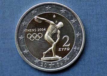 Το αναμνηστικό κέρμα των 2 ευρώ για τους Ολυμπιακούς Αγώνες παρουσίασε η ΤτΕ