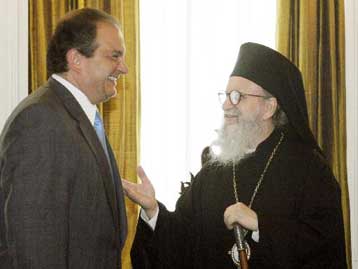 Την ανάγκη εκτόνωσης της εκκλησιαστικής κρίσης επισήμανε ο Δημήτριος στον Κ.Καραμανλή