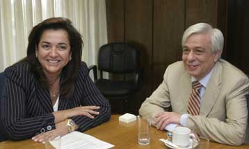 Τα προβλήματα της Αθήνας εν όψει Ολυμπιακών συζήτησαν Παυλόπουλος και Μπακογιάννη