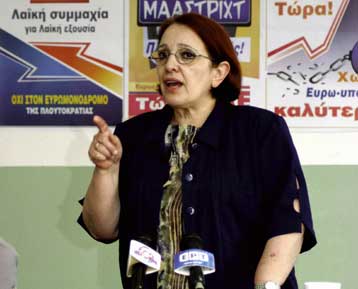 Μύθος ότι η ΕΕ είναι θετική απέναντι στους λαούς, λέει Αλέκα Παπαρήγα