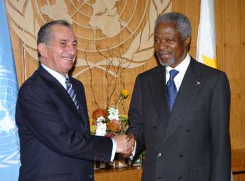 Τις ενστάσεις του επί της έκθεσης ανέλυσε ο Τάσσος Παπαδόπουλος στον ΓΓ του ΟΗΕ