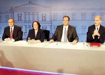 Στις 21:00 η τηλεοπτική αναμέτρηση των πολιτικών αρχηγών εν όψει ευρωεκλογών