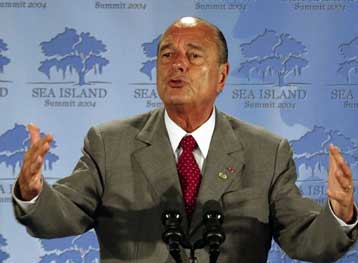 «Όχι» του Σιράκ στον Μπους για μεγαλύτερη ανάμειξη του ΝΑΤΟ στο Ιράκ