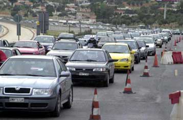 Αυξημένη η κίνηση στα δύο εθνικά οδικά δίκτυα λόγω των έργων