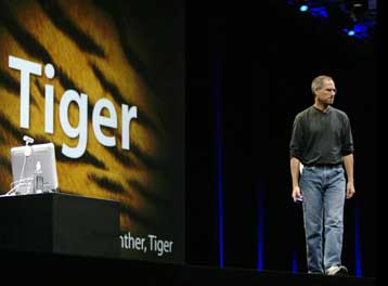 H Apple παρουσιάζει το Tiger, την επόμενη έκδοση του Mac OS X